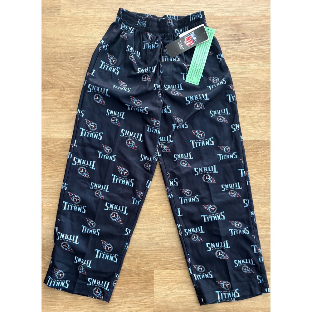 NWT Kids NFL Apparel Tennessee Titans Pajama Pants Youth Small (8/9) - Navy Blue